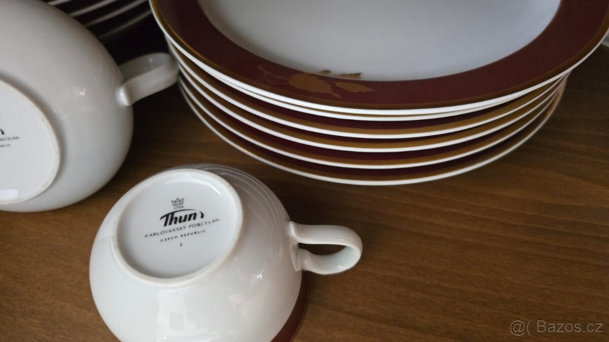 Jídelní a čajový servis, Karlovarský porcelán Thun 1794 - 4