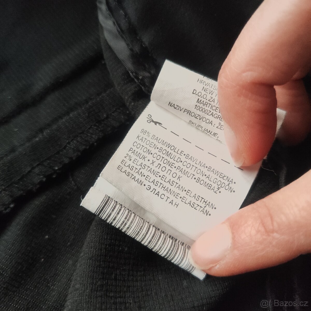 Dámské černé společenské kalhoty Amisu vel 42 - 4