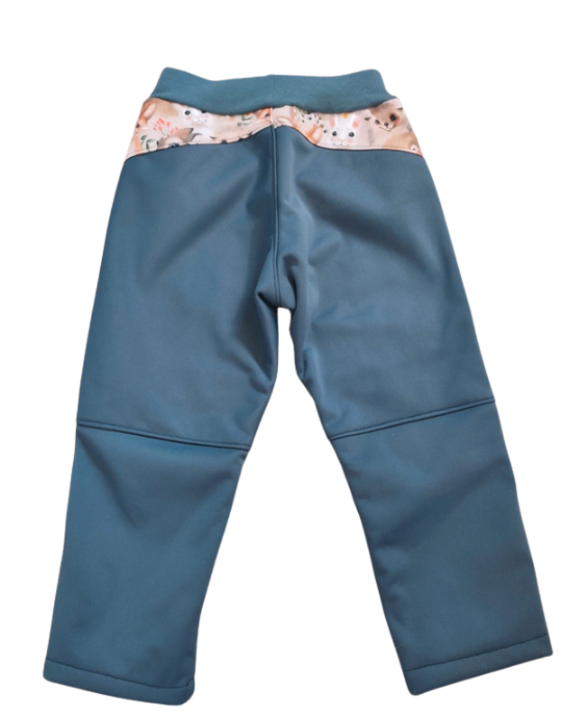 Dětské softshellové kalhoty zvířátka vel.98 - 4