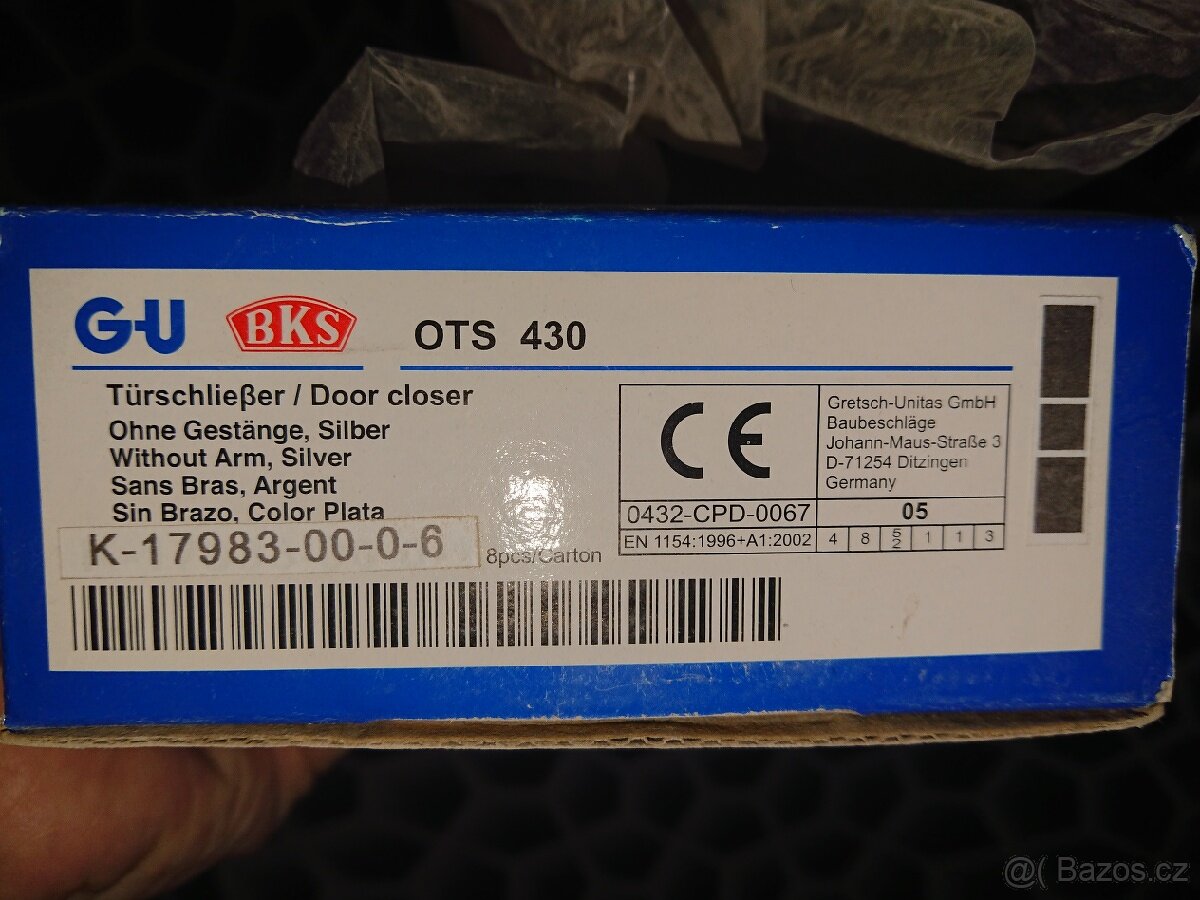 Samozavírač BKS OTS 430, rameno s aretací - 4