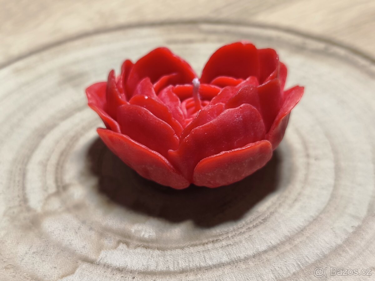 Dárková sada srdce - svíčka a přívěsek - 4