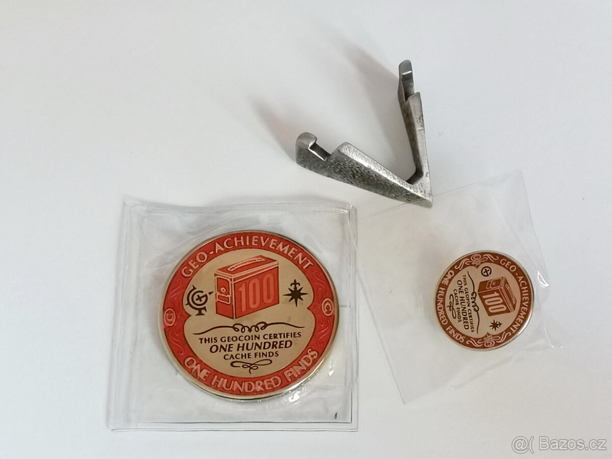 Geocaching Geocoin Achievement set - 100 nálezů - 4