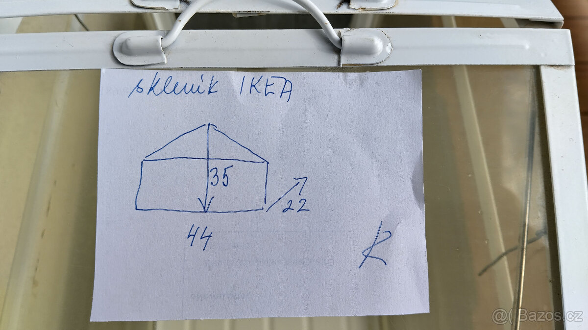 IKEA pokojový miniskleník bílý SOCKER . - 4
