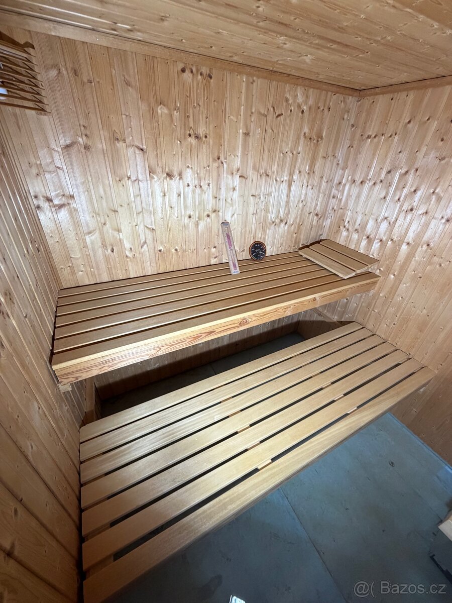 Finská sauna+kamna 6,6 kw - 4