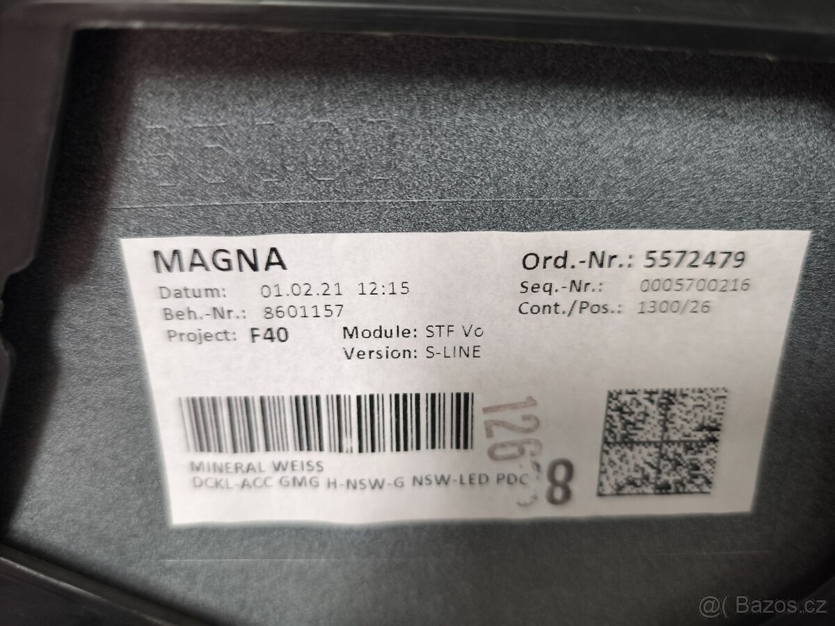 Prodám přední nárazník BMW 1 F40 - 4