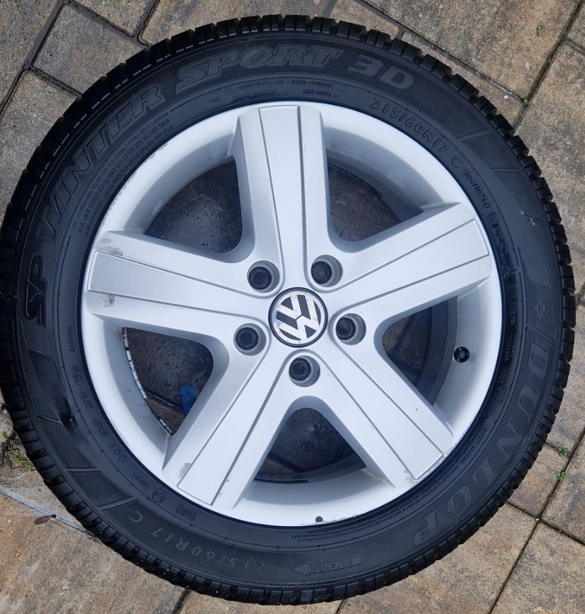 ALU R17 215/60/17 zimní original VW T5 T5.1 T6 T6.1 - 4