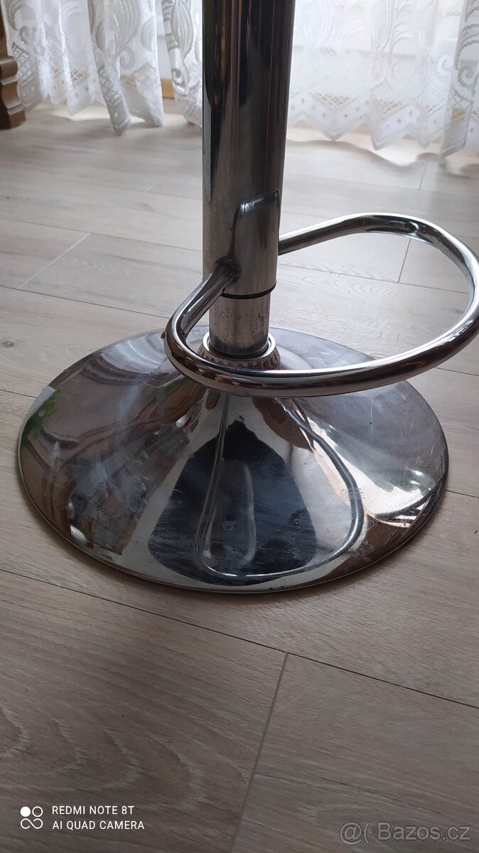 Barová posuvná nerezová zidle - 4