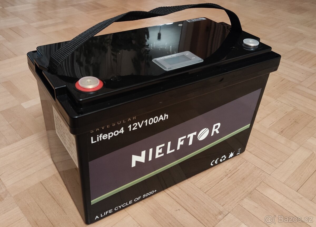 Baterie LiFePO4 Nielftor - 100Ah, 12V, BMS - nová - 4