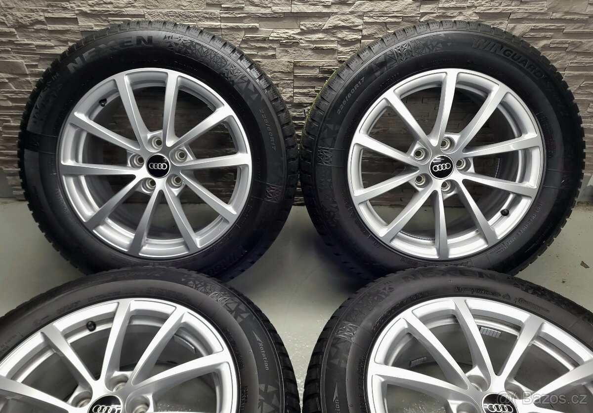 17" Originál Audi A6 5x112 zimní pneu 6-7mm - 4