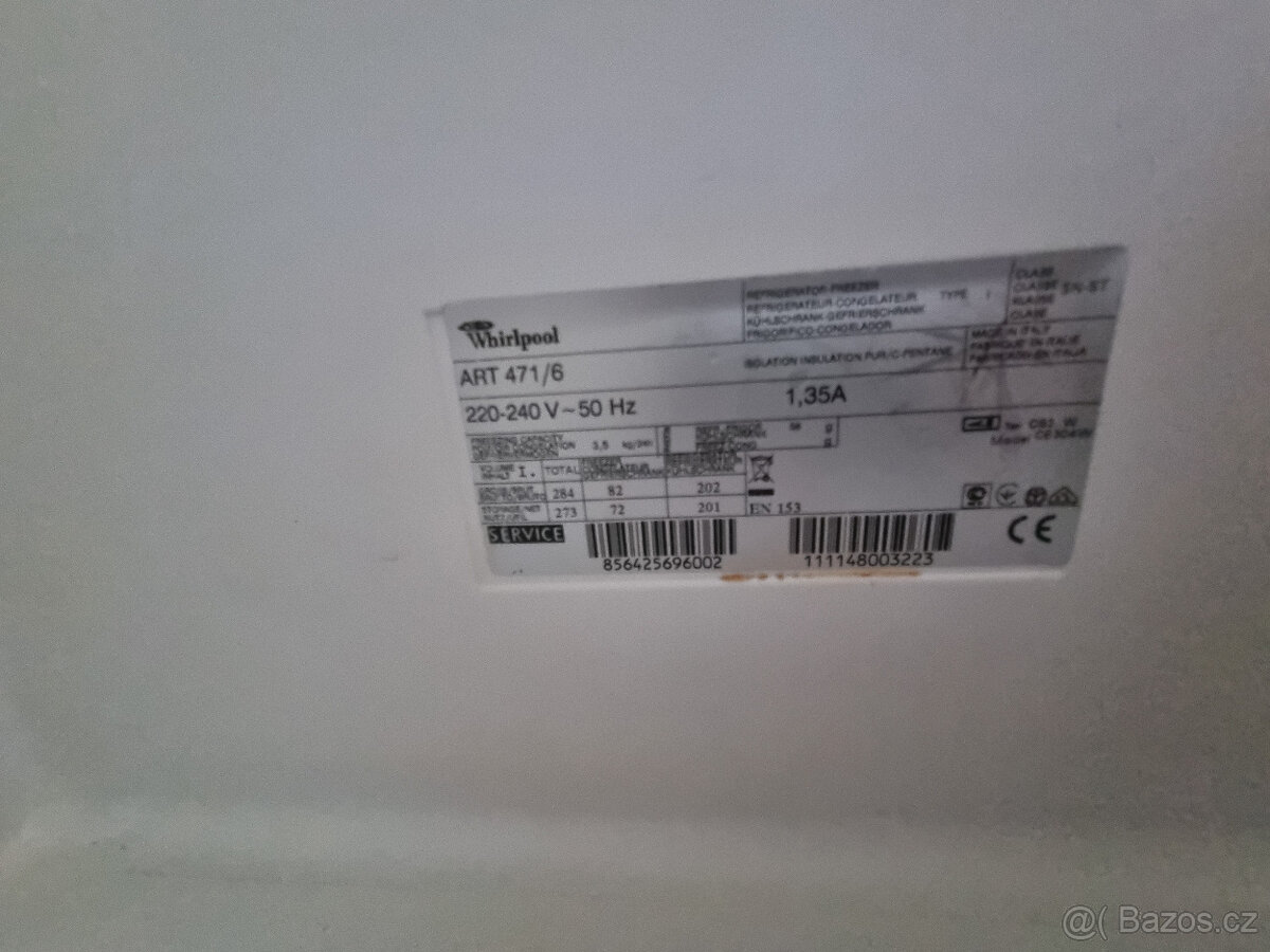 Darují za odvoz vestavnou ledničku Whirpool - 4