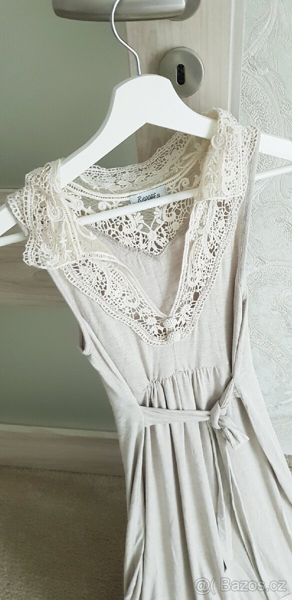 Bavlněné přirodní šaty vel.S - 4