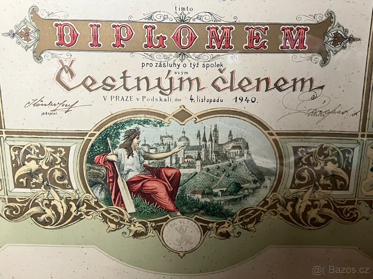 Diplom – obraz VLTAVAN. - 4
