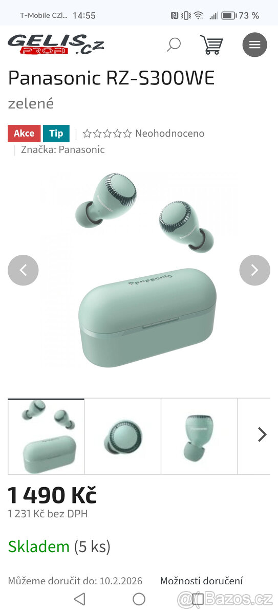 Panasonic RZ-S300W, Bluetooth sluchátka - 4