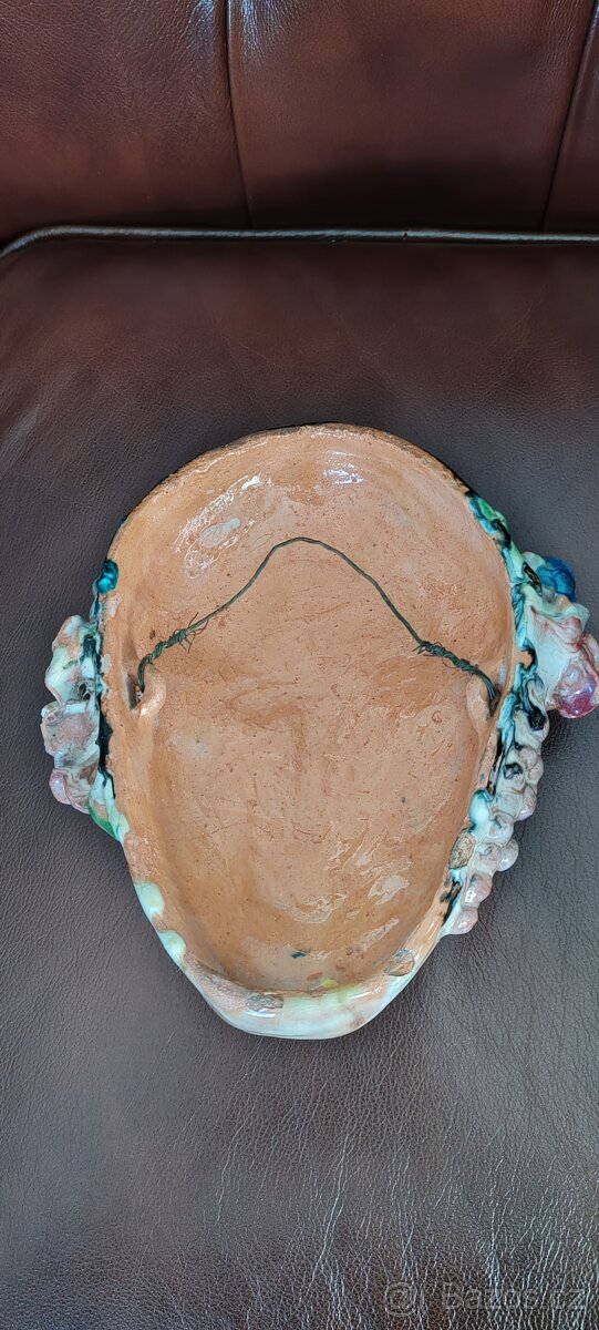 Starožitná maska - crackovací technika glazuryArt Deco - 4