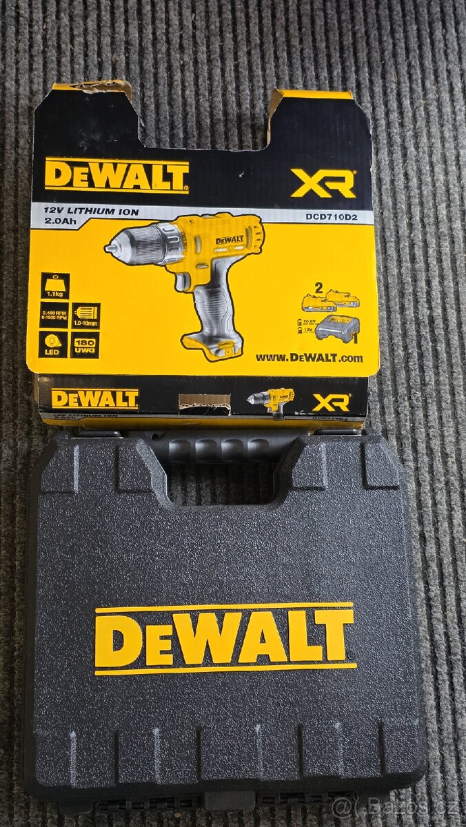 Aku vrtačka DeWALT DCD710D2 set v kufříku - 4