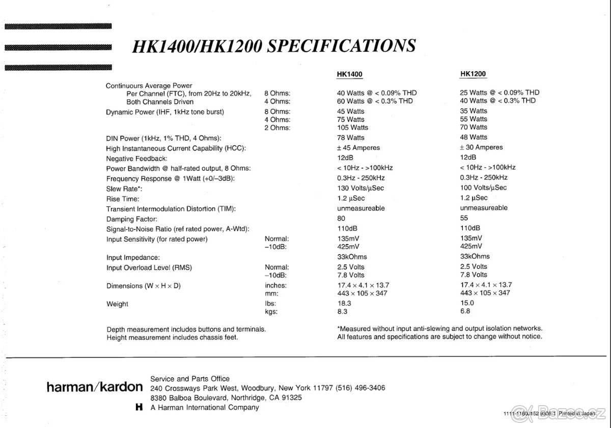 Harman Kardon HK-1400 - 4