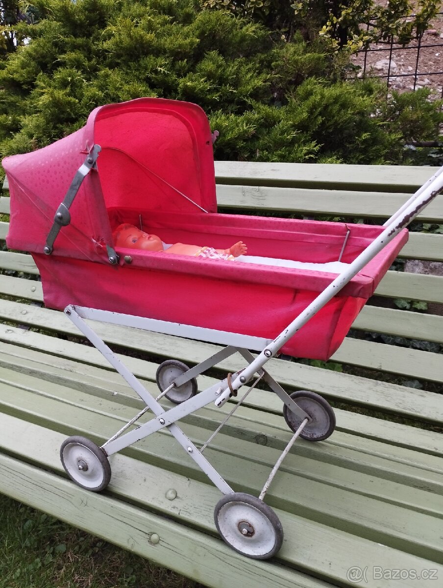 Retro kočárek cca 80 let - 4