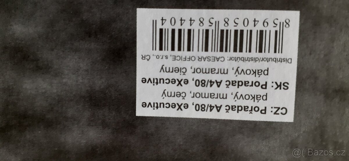 ŠANON Pořadač pákový ,barva černý mramor. NOVÉ zboží - 4