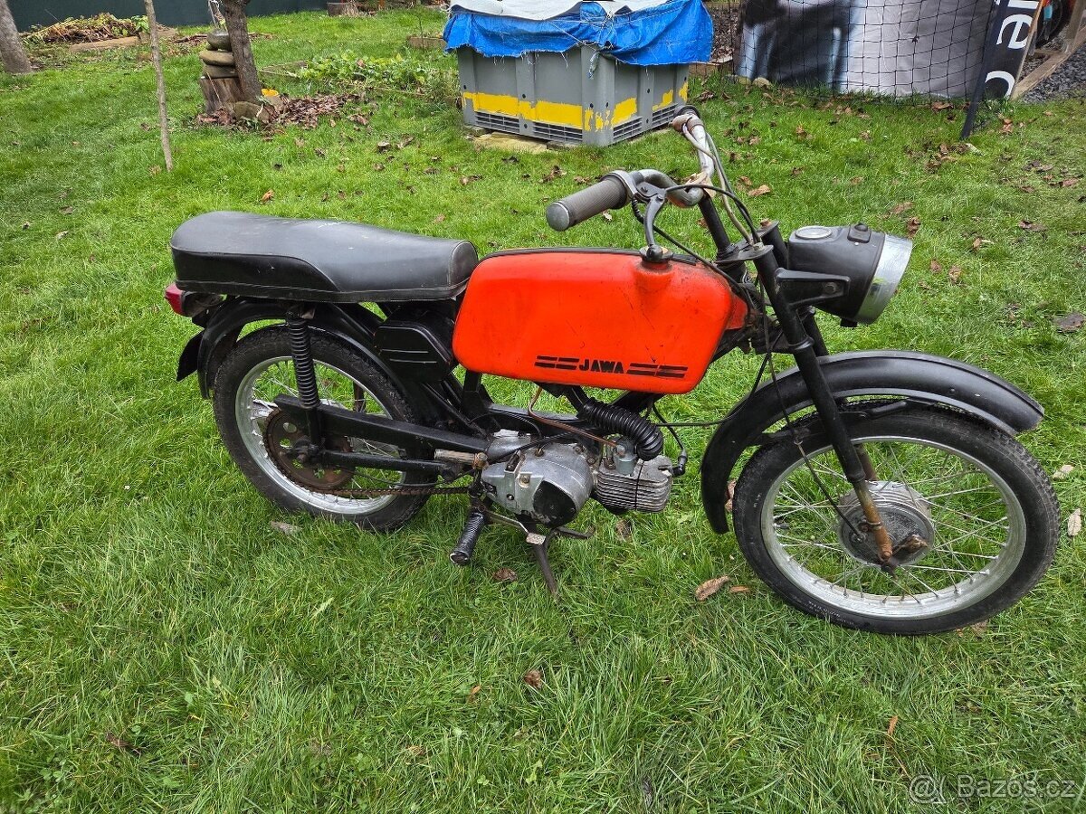 Jawa 23 Mustang bez TP, červený 1. - 4