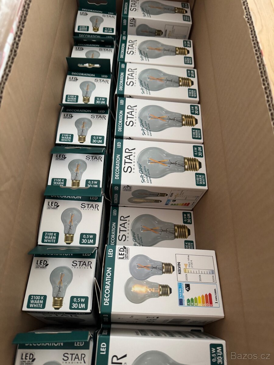 23x LED žárovka E27 0,5W 2100k 30lm A60 - 4