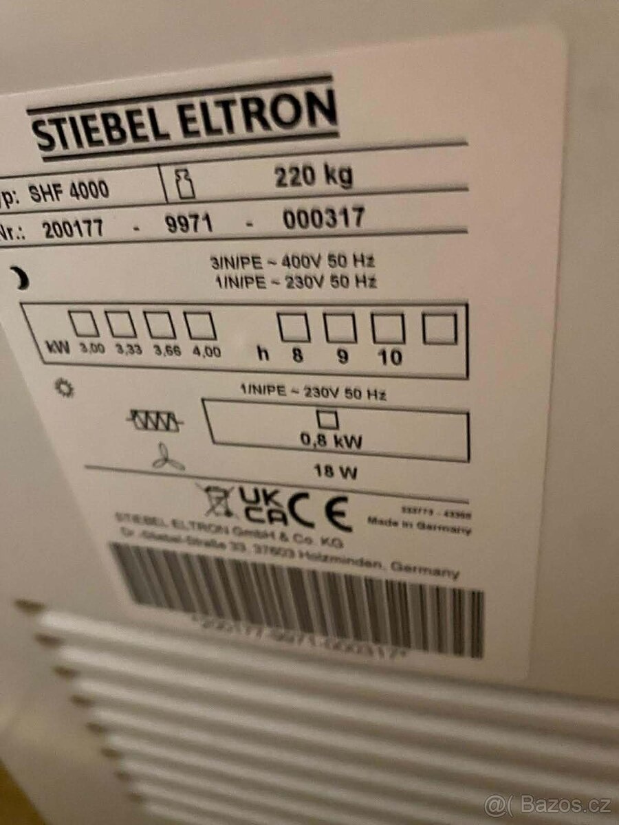 Akumulační kamna SHF 4000 - 4