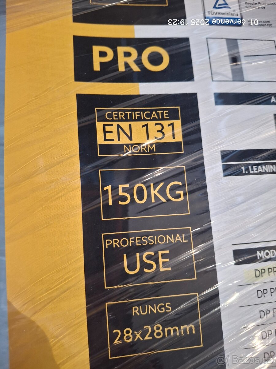 Nový žebřík profesionální 5 příček délka 1,43 m. Drabest - 4