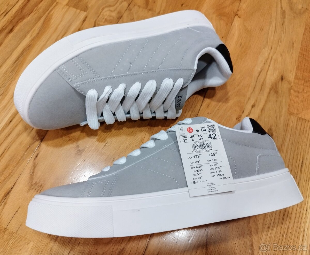 Šedé pánské tenisky vel 42 - 4