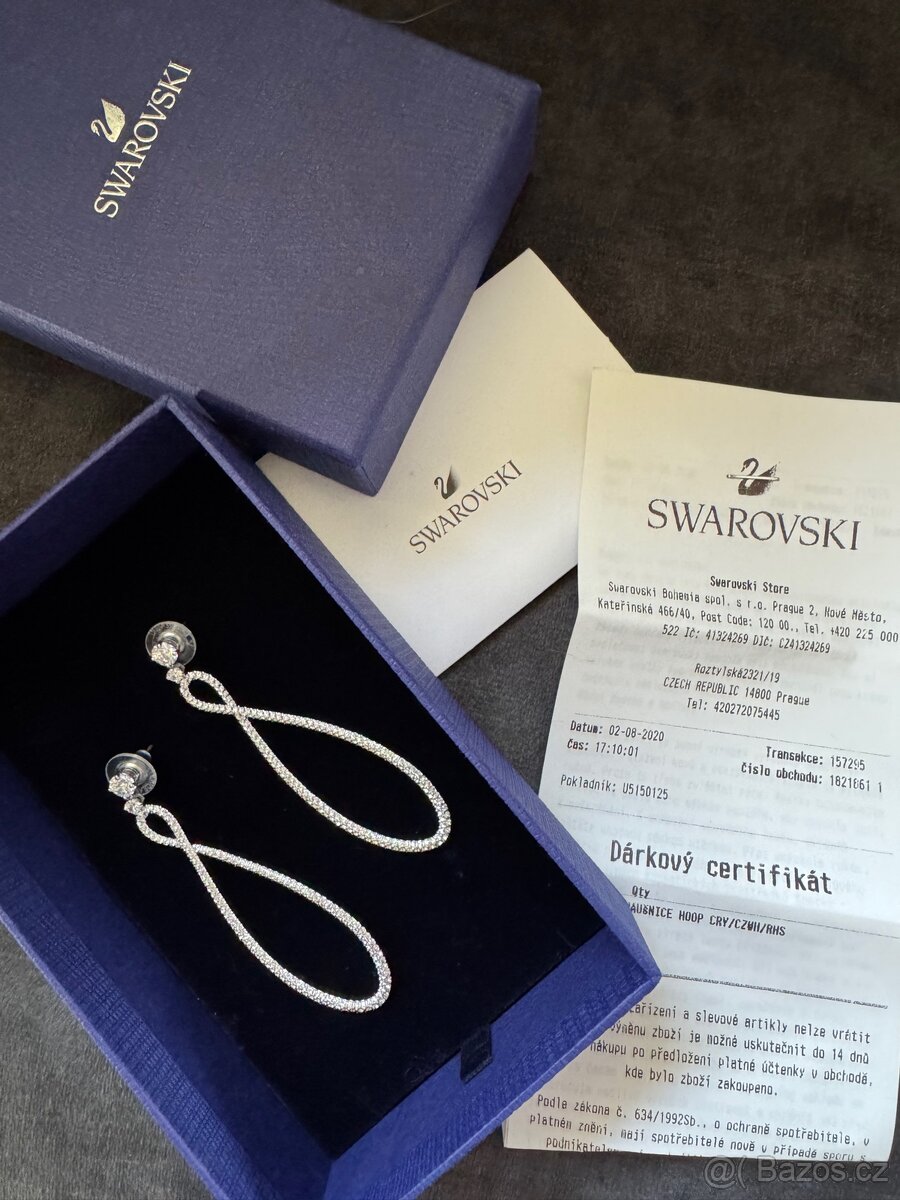 Náušnice zn. Swarovski- nové - 4