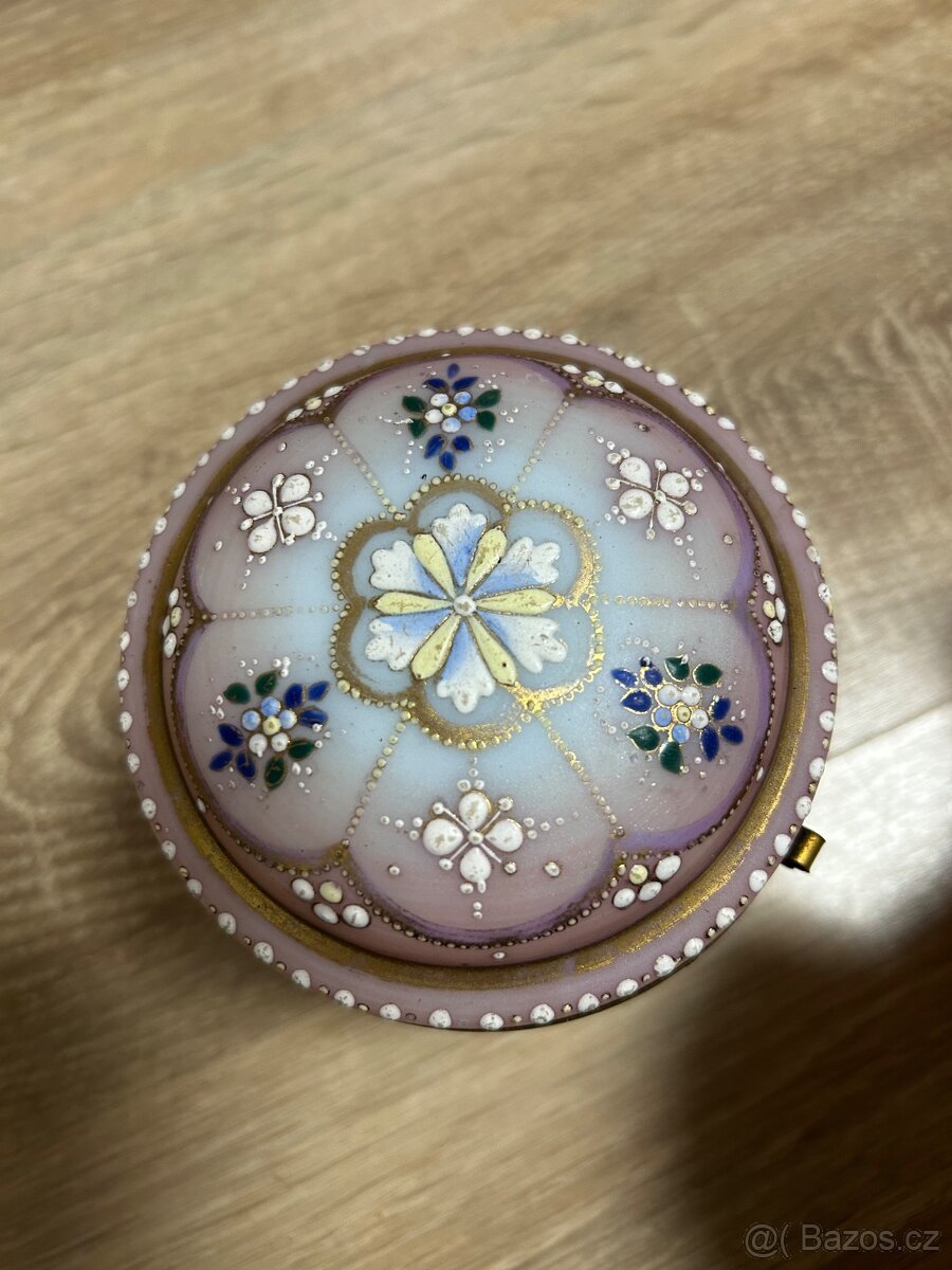 Opalování skleněná krabička - šperkovnice - 4