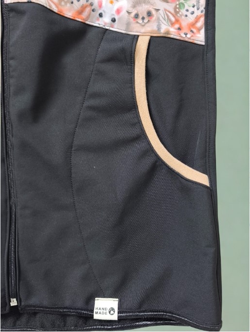 Dětská softshellová bunda zvířátka vel.134 - 4