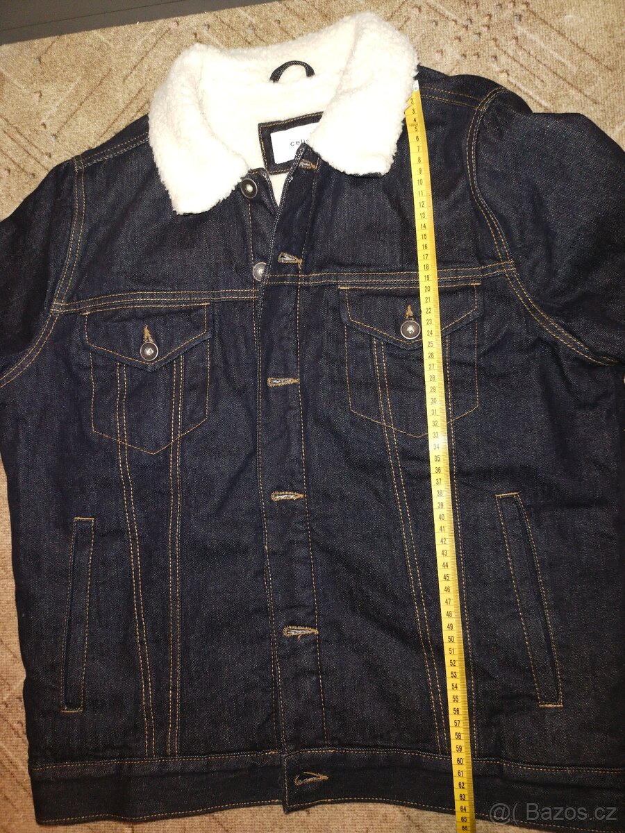Jeansova bunda zimní pánská - 4