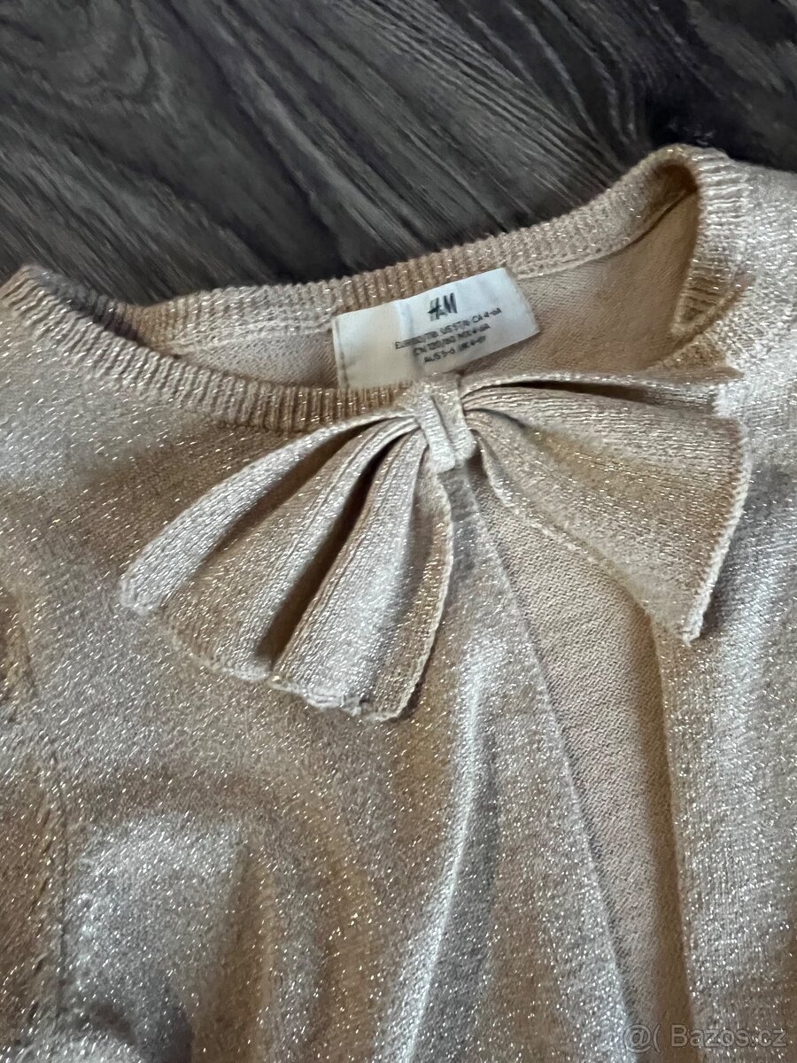 slavnostní šaty a svetr h&m vel 110/116 - 4