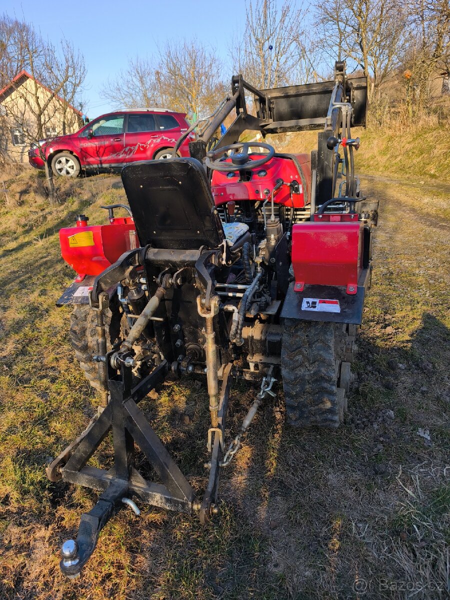 Traktor 50hp +čelní nakladač+radlice+rotavator+bagr - 4