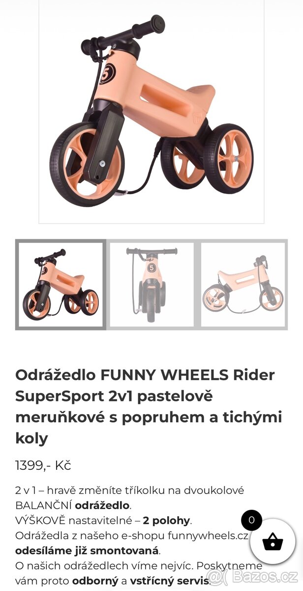 Odrážedlo FUNNY WHEELS - 4