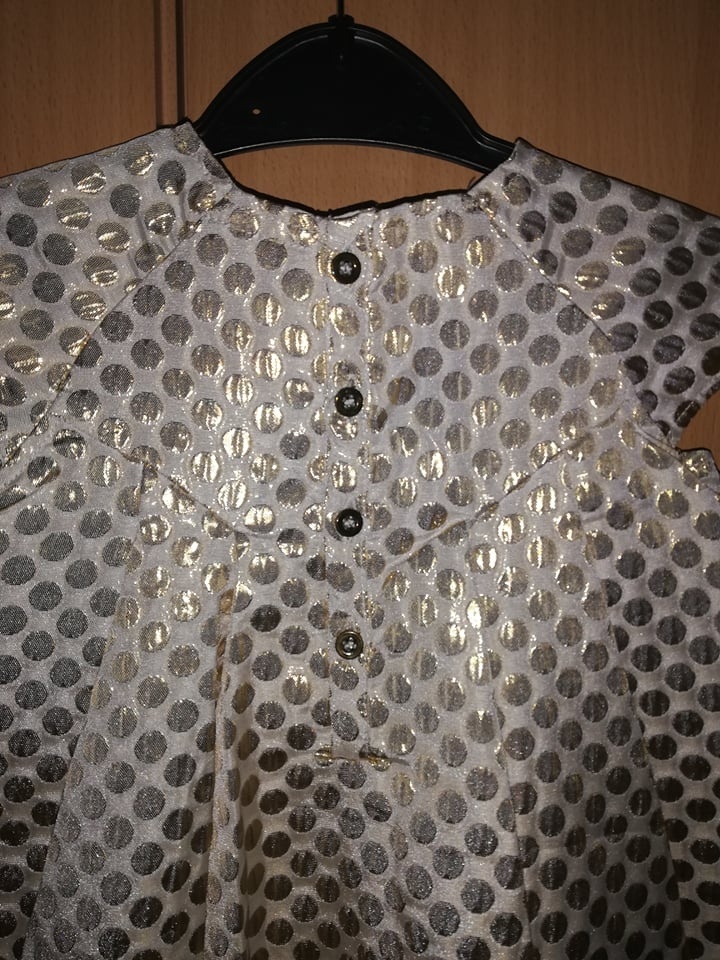 Zlaté sváteční šatičky vel.86 - 4