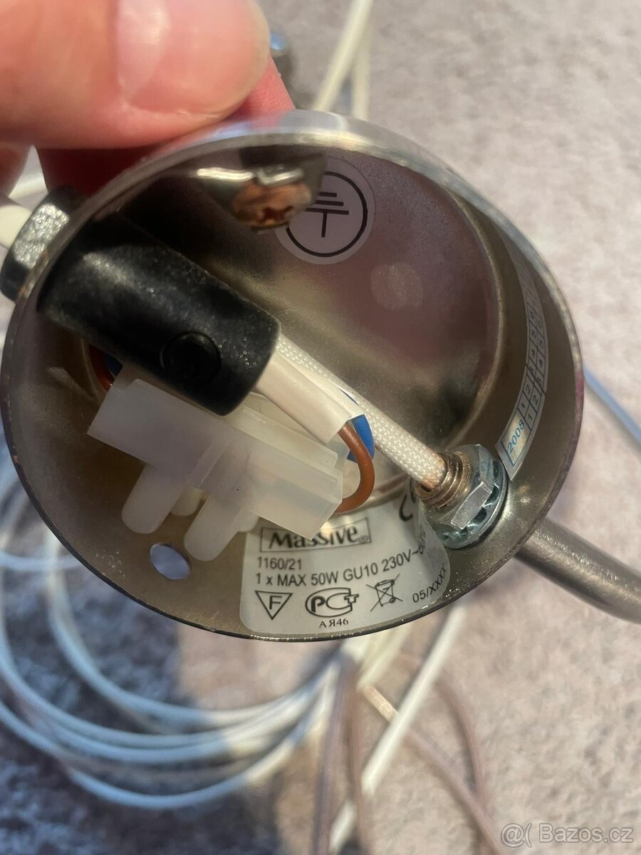 Nástěnná lampička (dlouhý kabel 535 cm) - 4