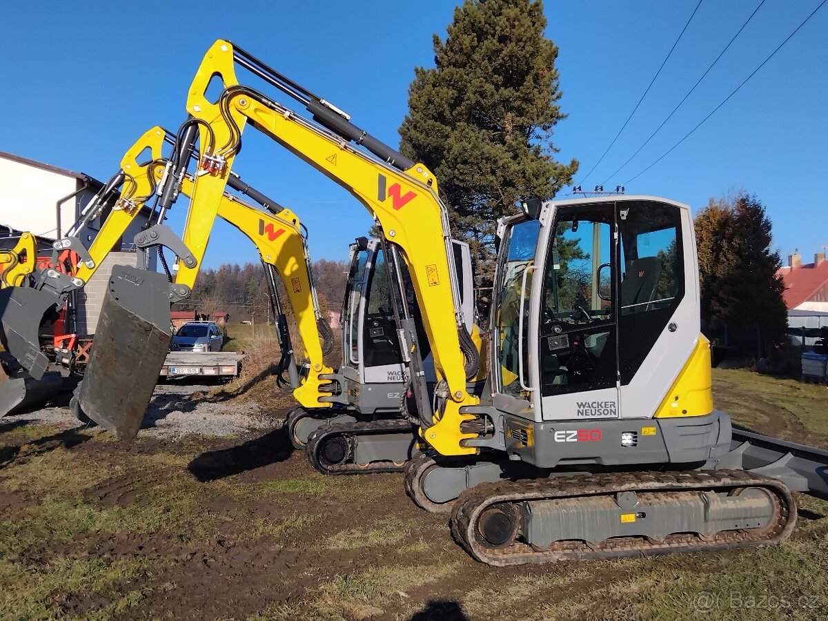 Pásový Bagr Wacker Neuson EZ50 Powertilt Klimatizace - 4