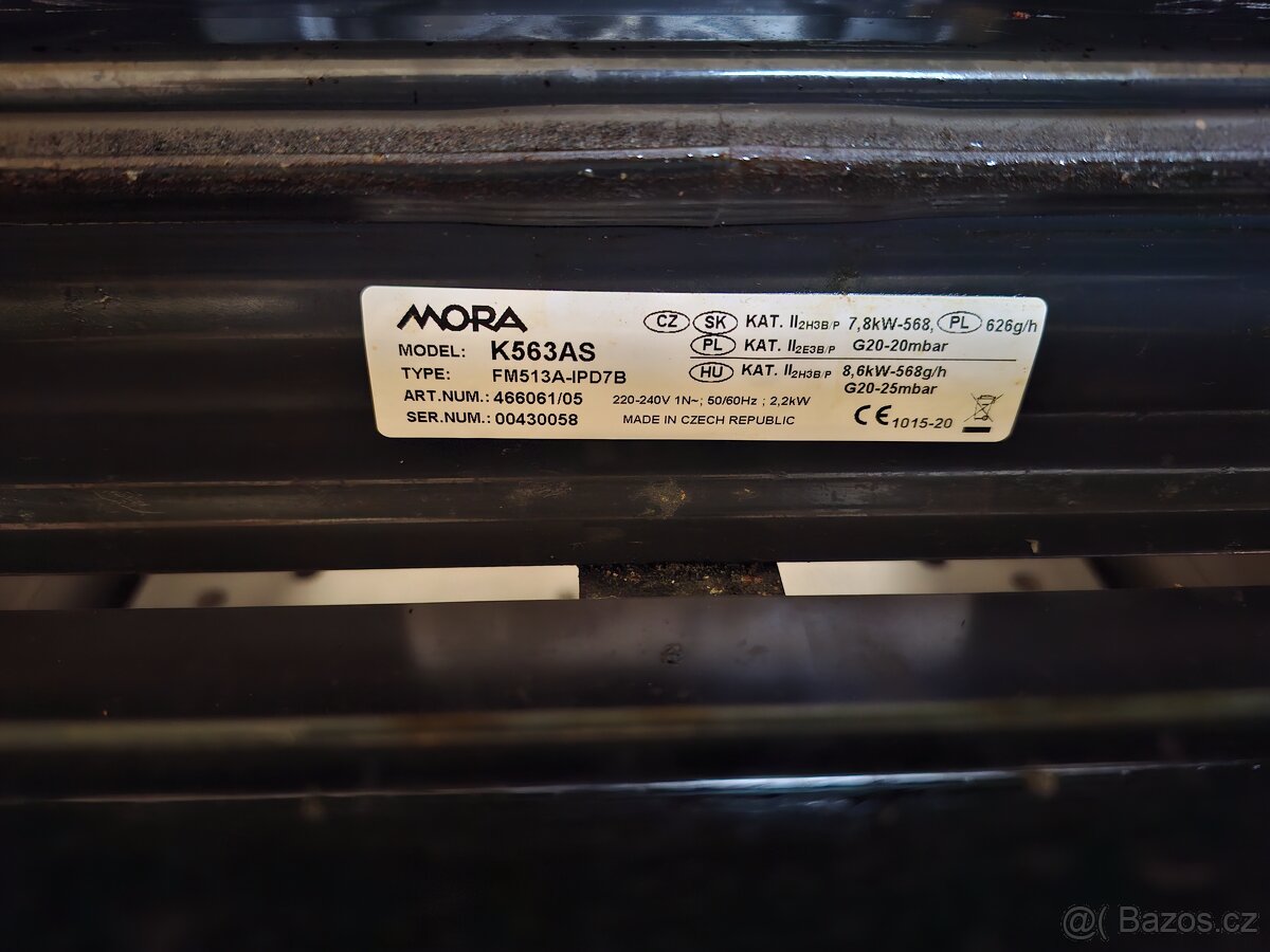 Kombinovaný sporák MORA - 4