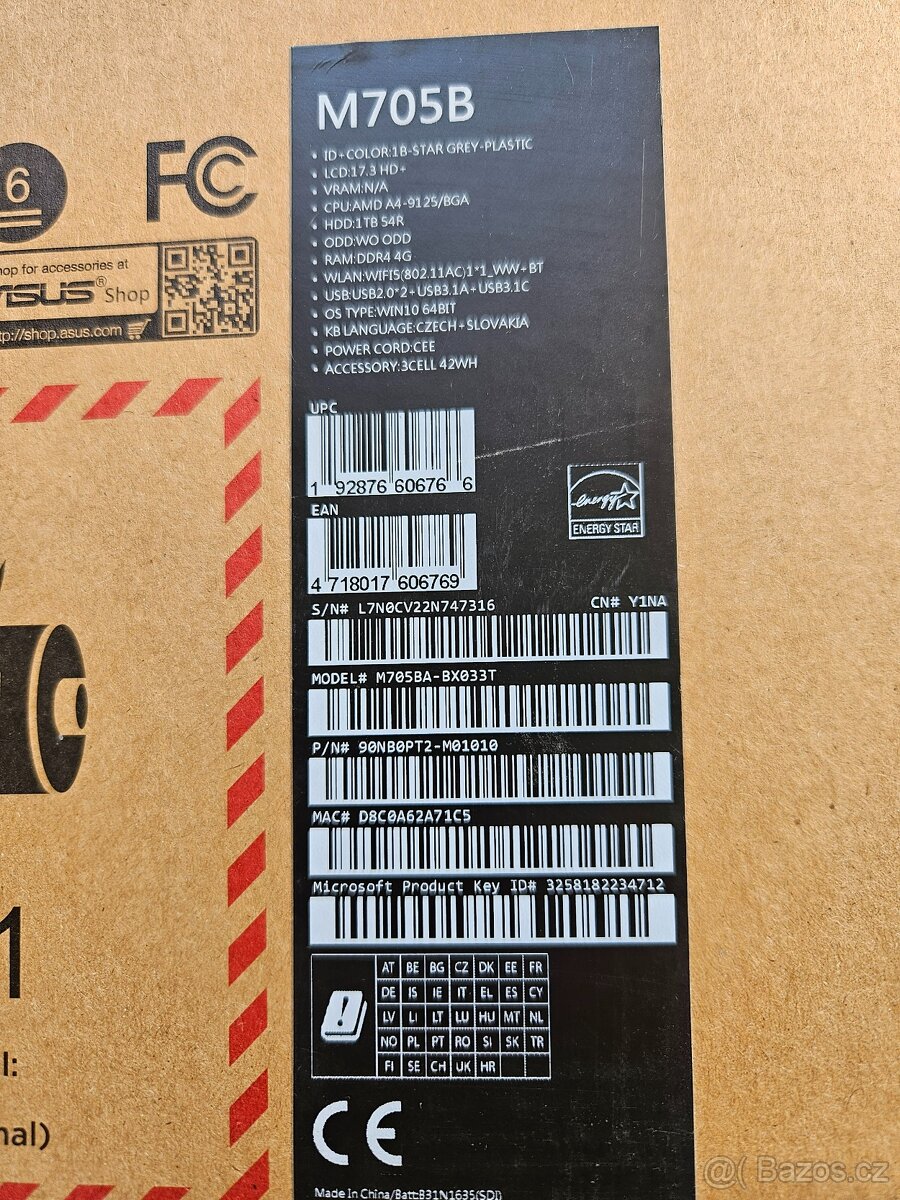 Prodám notebook Asus - 4