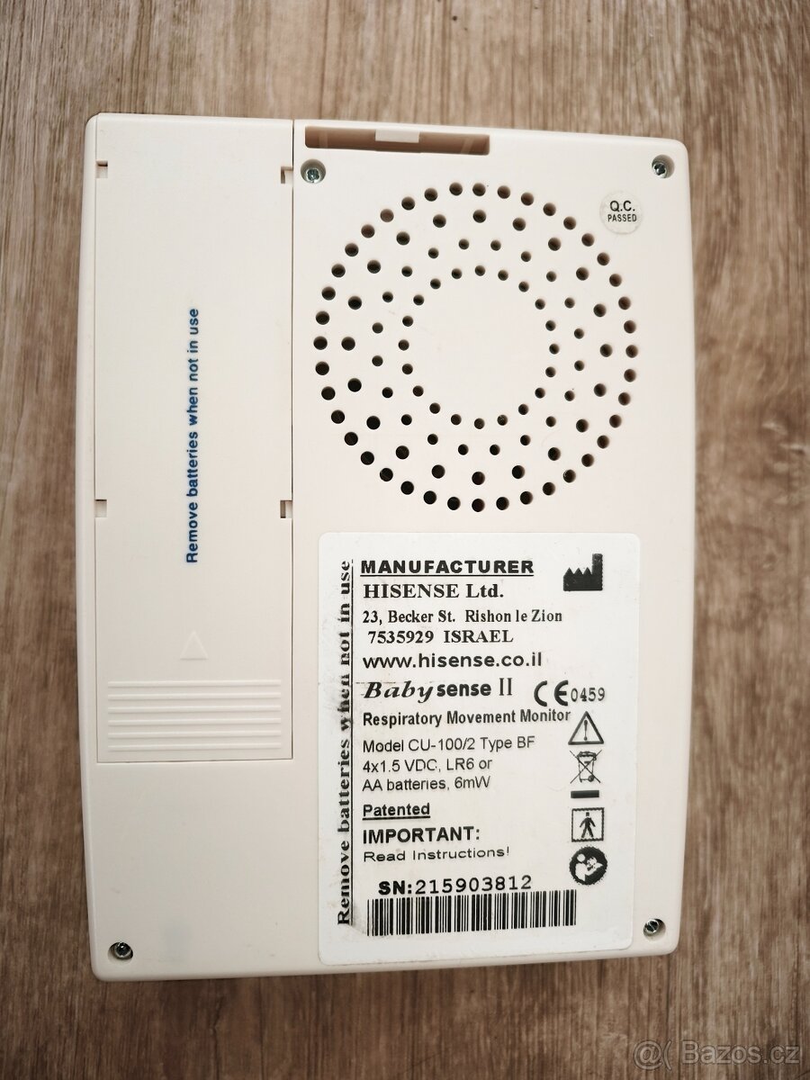 Monitor dechu Babysense 2 + deska navíc - 4