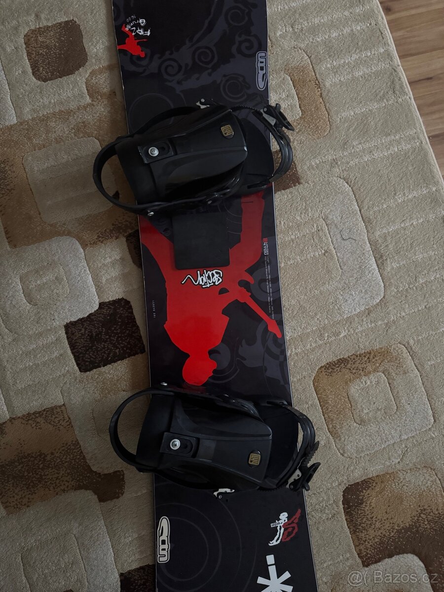 Snowboard 160cm komplet set, boty 43 - 4