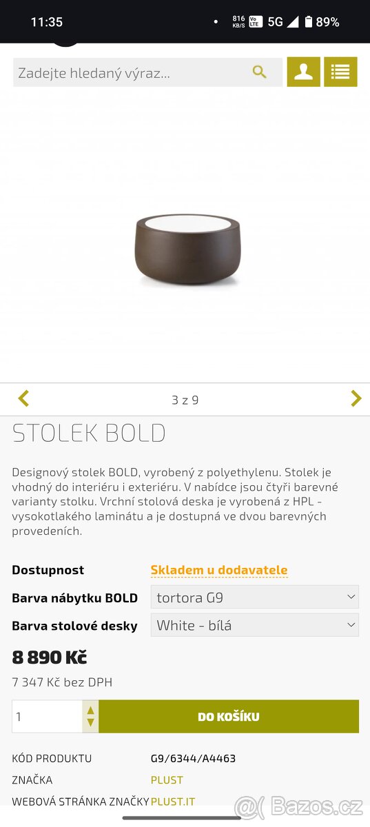 Venkovní stolek Plust BOLD - 4