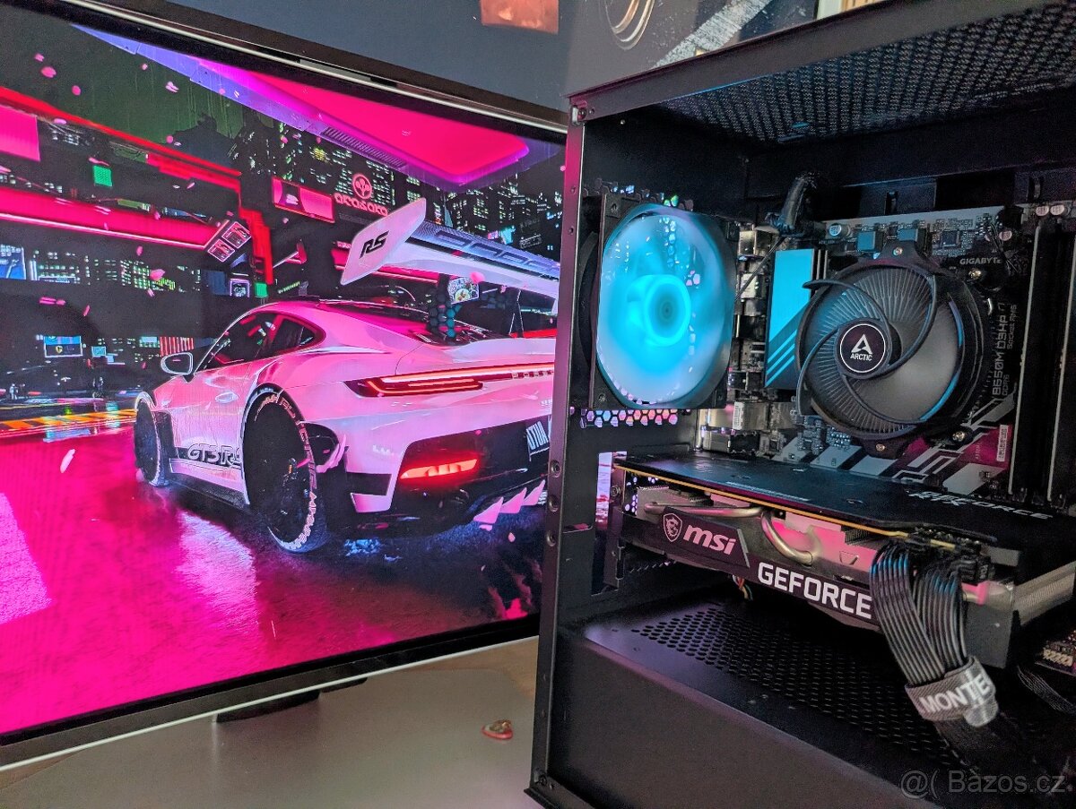 Herní PC na AM5 - 7600/RTX3070/B650/16GB/1TBM2/750W - 4