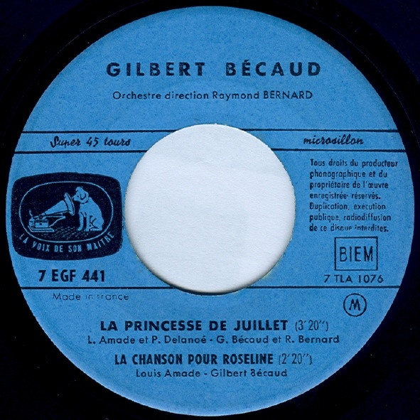 Gilbert Bécaud – La Marche De Babette (EP) - 4