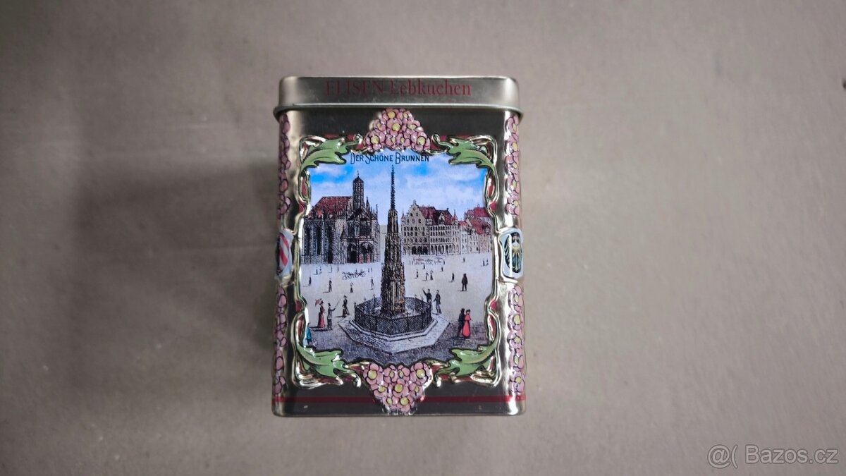 Plechová hrací skříňka na sušenky Weissella Elisen - 4