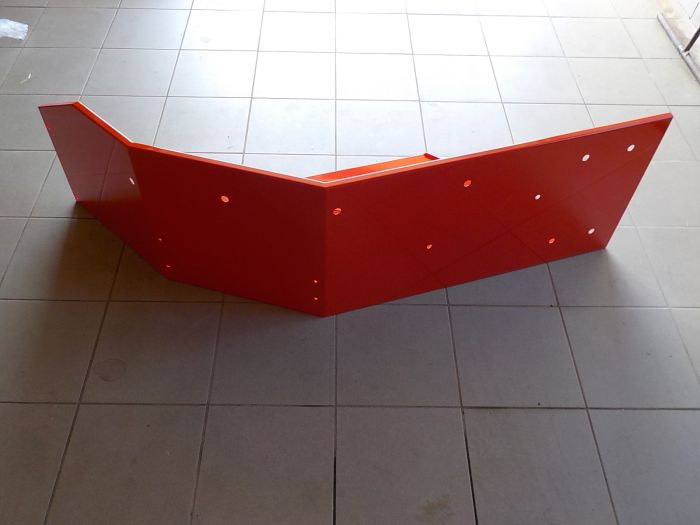 Blatníky zadní na Zetor 5211-7745 - komaxit červená barva - 4