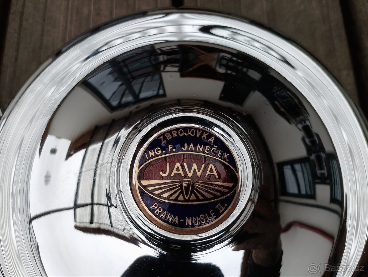 Jawa Speciál kryty zapalování, setrvačníku, smaltované znaky - 4
