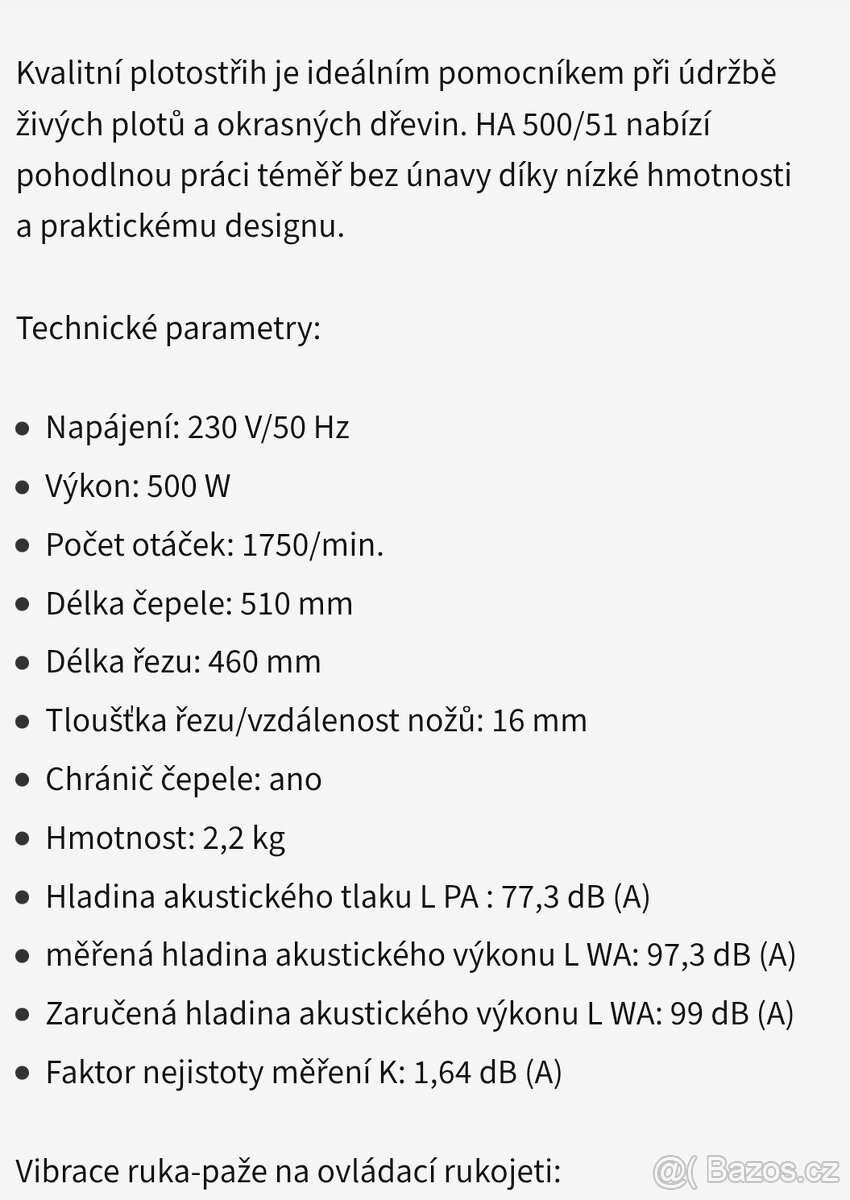 Nůžky na živý plot Atika - 4