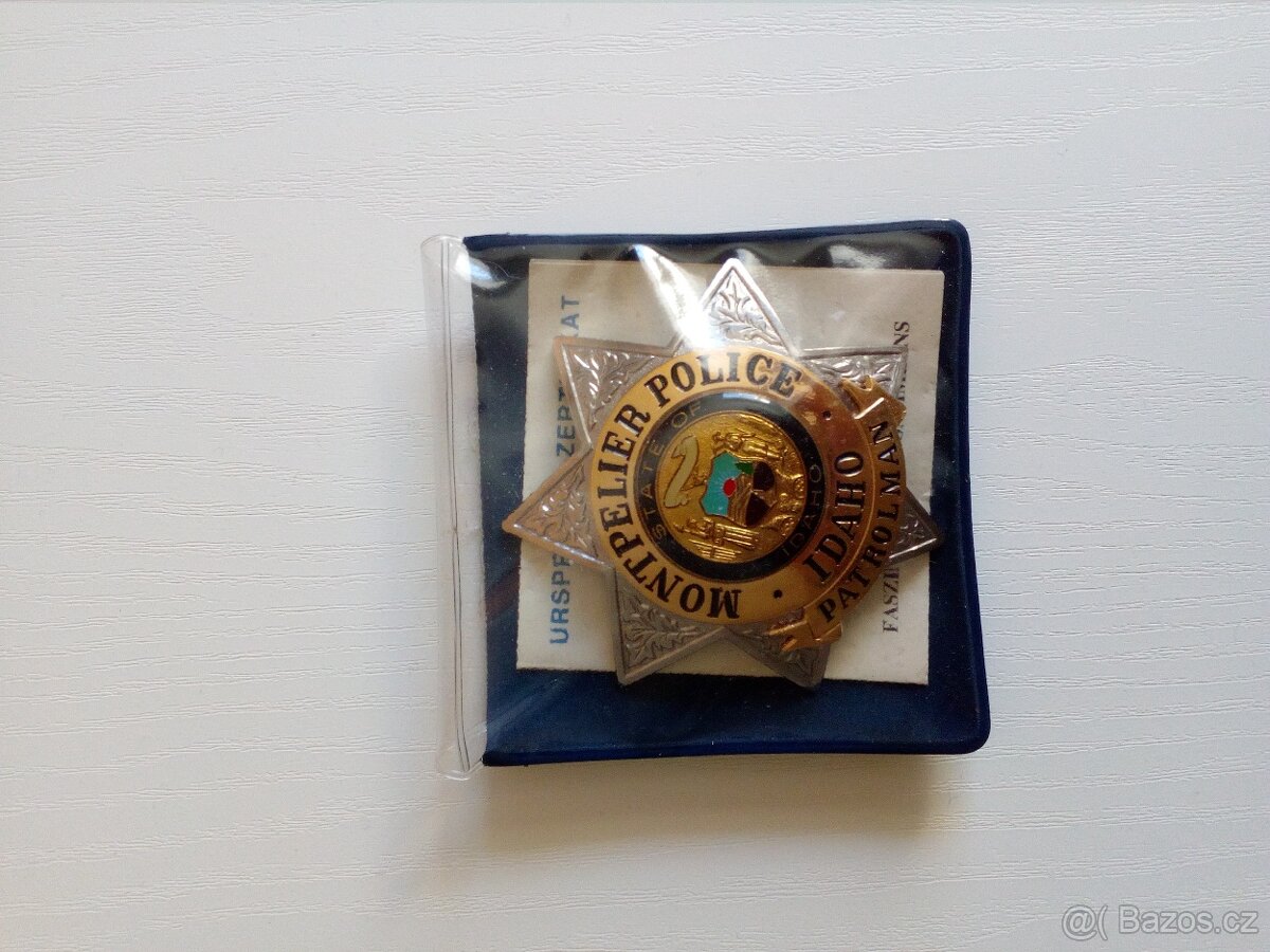 Prodám US odznak policie - 4