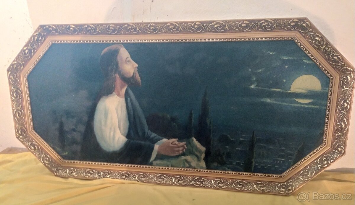 Nabízím sakrální obrazy ve větších zdobných rámech - 4
